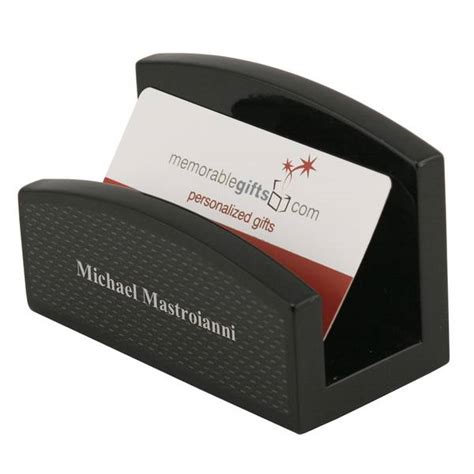 desktop personalized business card holder.